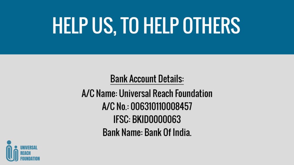 Universal Reach Foundation Bank Details